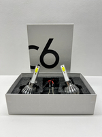 Светодиодные лампы H1 головного света Led Headlight C6 (5500k) 36w (2 Шт) 0.2кг 18х12х5 см