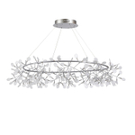 SL379.103.216 Люстра подвесная ST-Luce Серебристый/Белый LED 216*0,5W 3500K RAFINA
