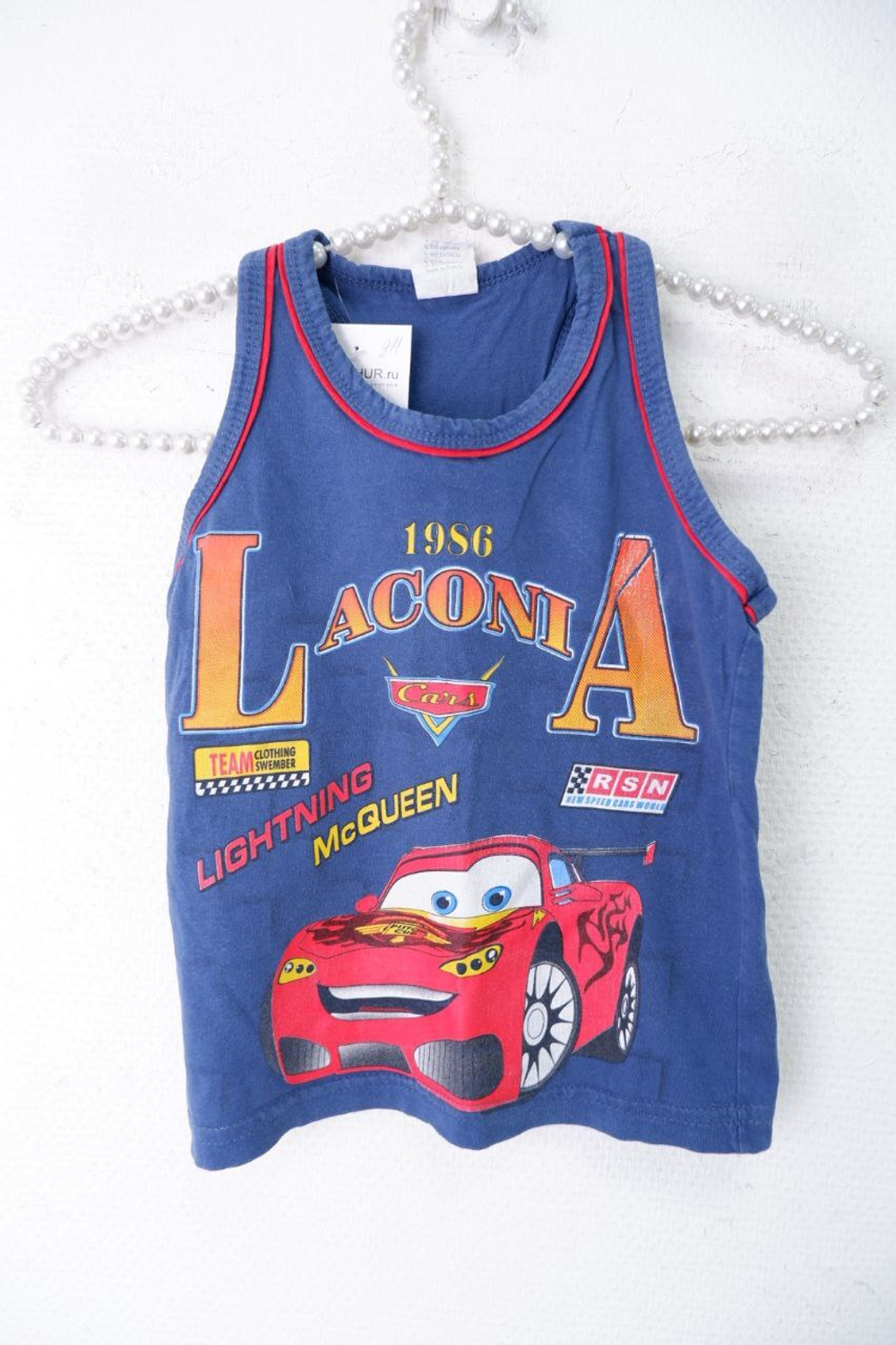 Майка с тачками на 4 года