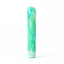 Компактный вибратор из стекла BeYourLover Magic Cane, зеленый