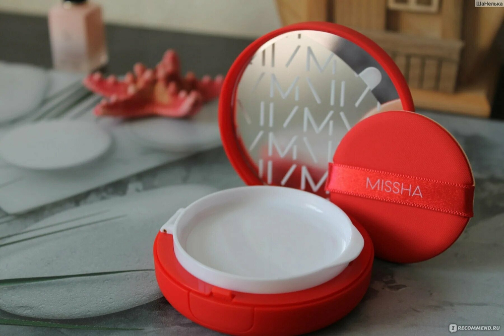 Тональный кушон с матовым финишем. Missha Тон 21 Velvet Finish Cushion SPF50+ PA+++№21 15 гр.