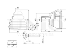 ШРУС внешний UNIO CVJ-20039