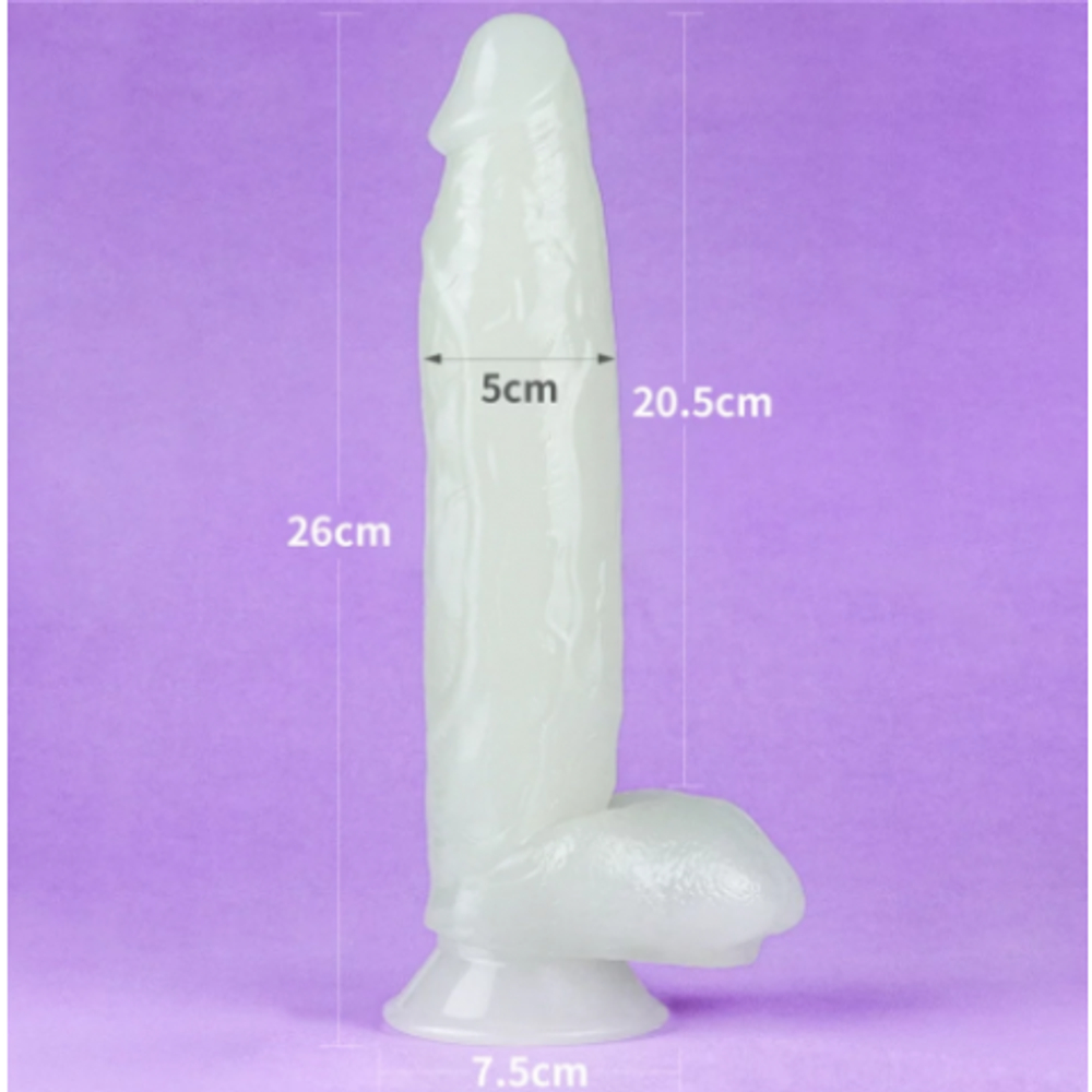 Фаллоимитатор Lovetoy Lumino Play (26×5 см) светящийся в темноте