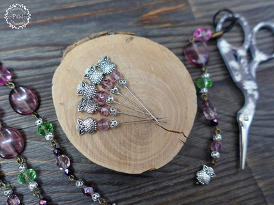 Счетные иглы "Серебристые совушки"