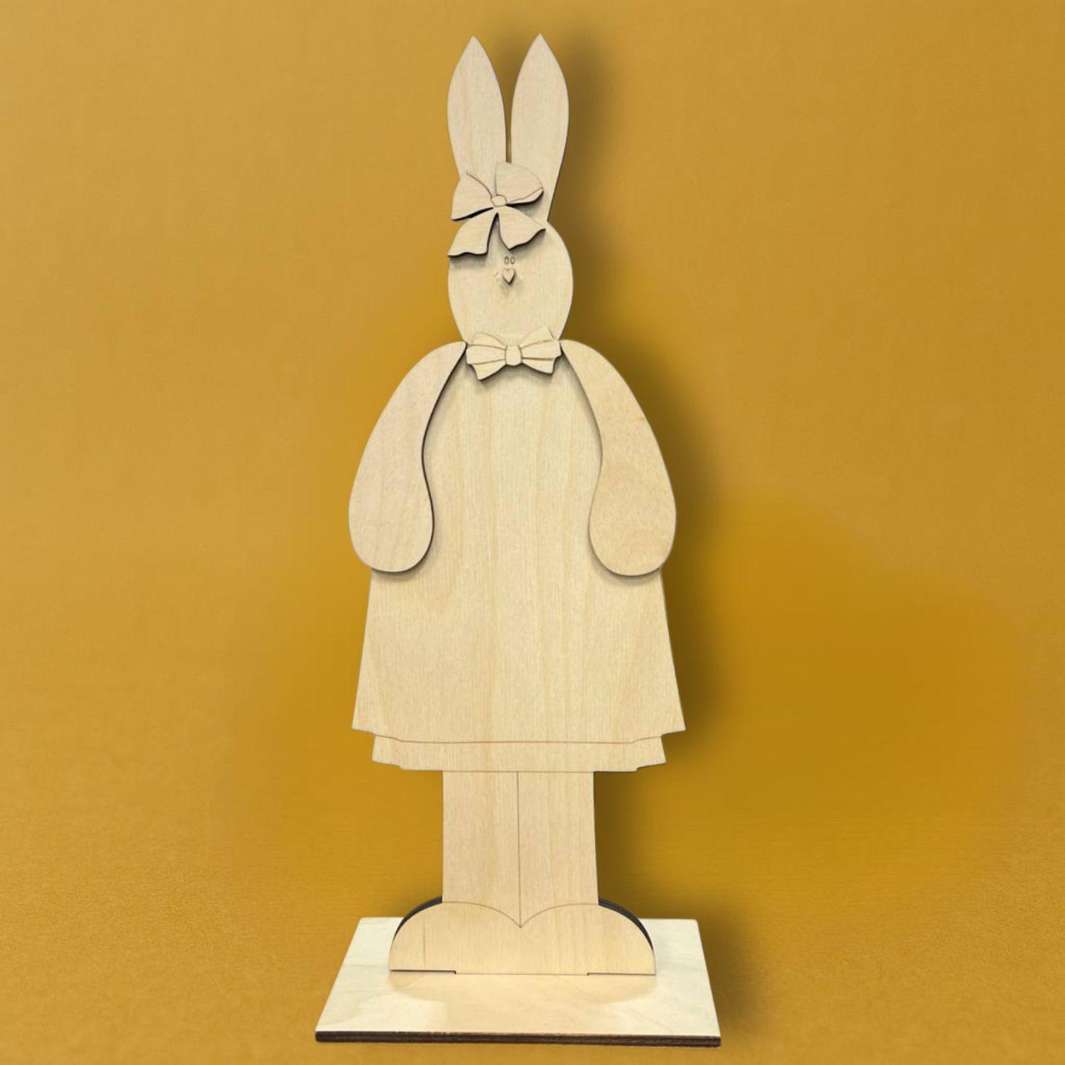 Кролик с Корзинкой, 33,5*12см фанера