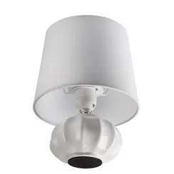 8145/1T MODERNI LN25 000 белый, керамика/текстиль Настольная лампа Е27 1*60W 220V HAMA