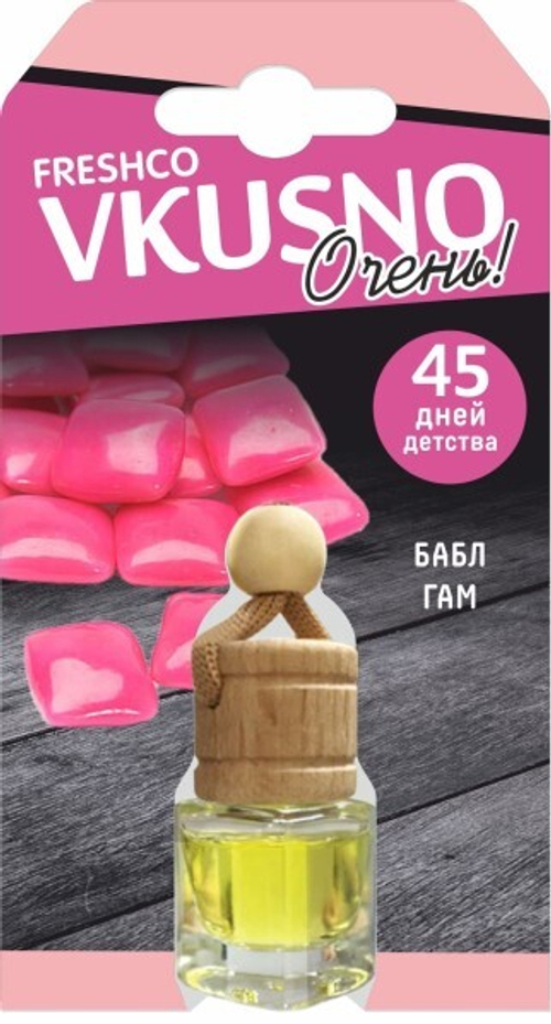 Ароматизатор подвесной  БОЧОНОК Freshco Vkusno  Бабл-гам (AZARD)