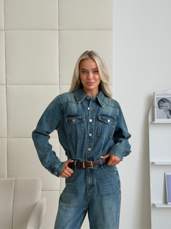 Комбинезон джинсовый