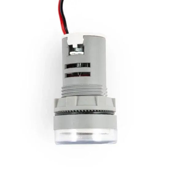 Цифровой панельный вольтметр/амперметр AD16-22VAMS 0-100 А круглой формы, белый