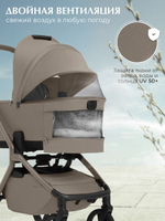 Коляска 3 в 1 Sweet Baby SBL Orso New + автокресло Premier Grey Beige Neo