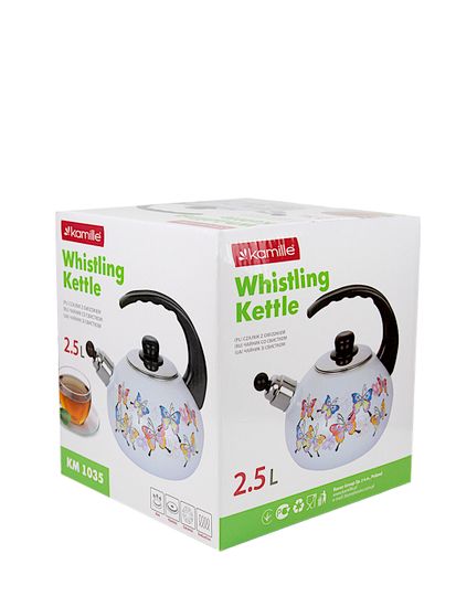 Чайник 2,5 л. эмалированный со свистком Kamille KM 1035
