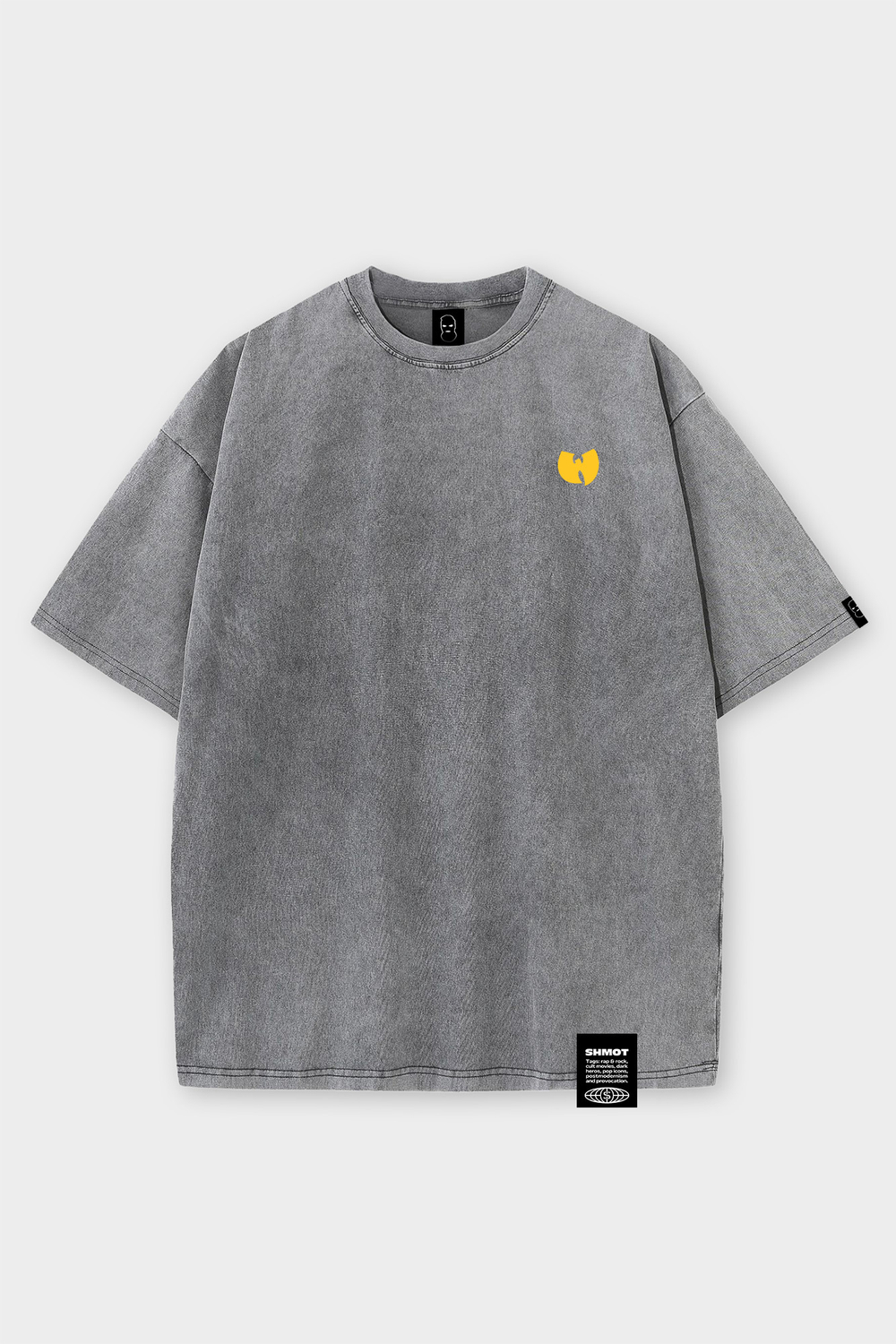 Футболка SHMOT "WUTANG" GARMENT DYE Серый