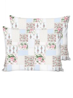 Постельное белье Сказка "Квилт" 2-спальный Наволочка 50х70 см 2 шт Простынь 240х215 см Пододеяльник 175х215 см, перкаль