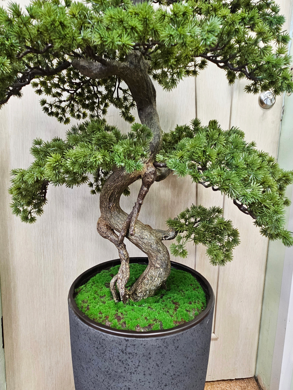 Бонсай искусственный большой 120см в высоком кашпо