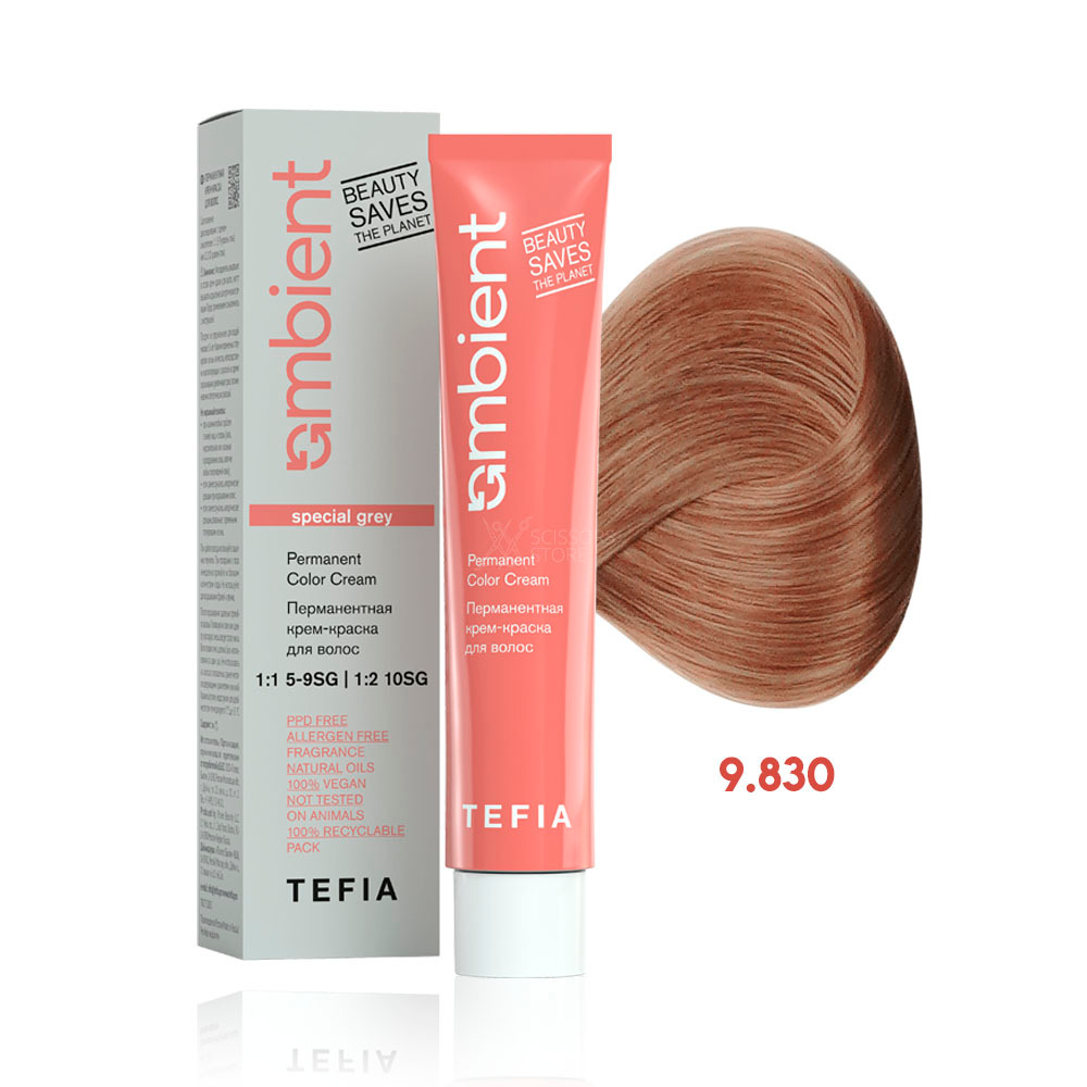 Перманентная крем-краска для волос Ambient, 60 мл
