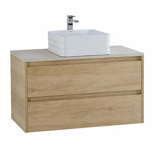 Тумба с раковиной и столешницей BelBagno KRAFT 100 Rovere Nebrasca Nature