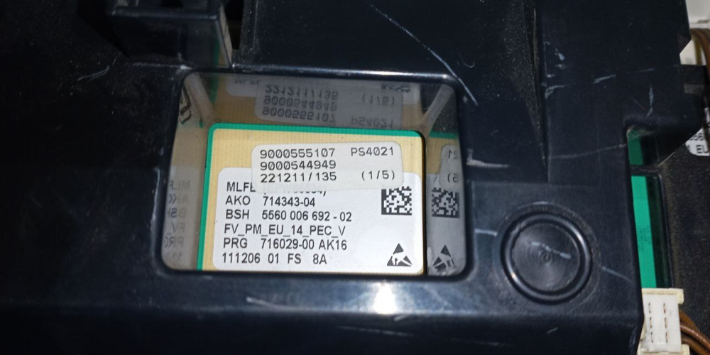 98 Электронный модуль (с пластиком) для стиральных машин Bosch 5560006692 б/у