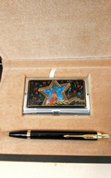 Набор "Москва" №2  визитница персональная, ручка