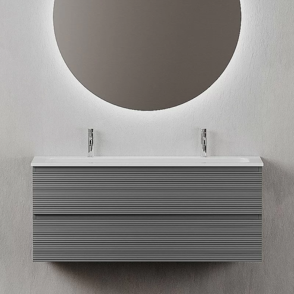 Тумба с раковиной Sancos Folk 120 FL120GS Grey soft