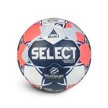 Мяч ганд. SELECT Ultimate EHF Euro Men Replica v26, 3571854749, р.2, ПУ, руч.сш, бело-сине-коралл