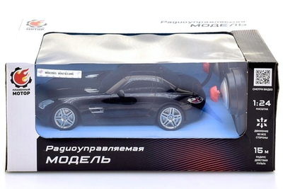 Машина на Р/У 1:24 Mercedes-Benz SLS AMG, черн.870507