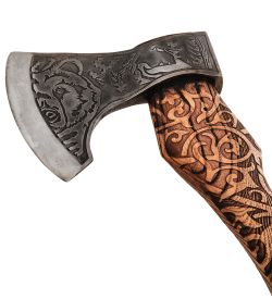 Секира Родослава TP-13 Топор большой с гравировкой «Медведь»