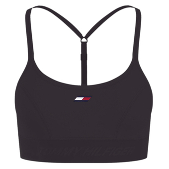 ТОП теннисный Tommy Hilfiger Light Intensity Essential Strap Bra - черный