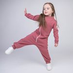 Комбинезон косуха с клапаном "Пепельная роза" утепленный