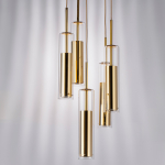 756052 Люстра CILINO 5х40W GU10 ЗОЛОТО