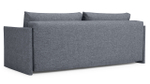 Диван Коя Лайт Strong Plus 10 208*94*80 см, Серый Рогожка Еврокнижка Фиеста