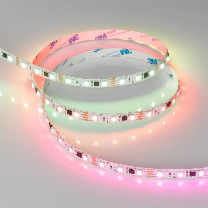 Светодиодная лента Arlight 12W/m 60LED/m 5060SMD разноцветный 5М SPI-B60-10mm 12V 039179