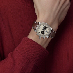 ZEPPELIN Quartz Movement Men"s Watches Watch Coffee Watch Dial Stainless Steel Case Genuine Leather Strap