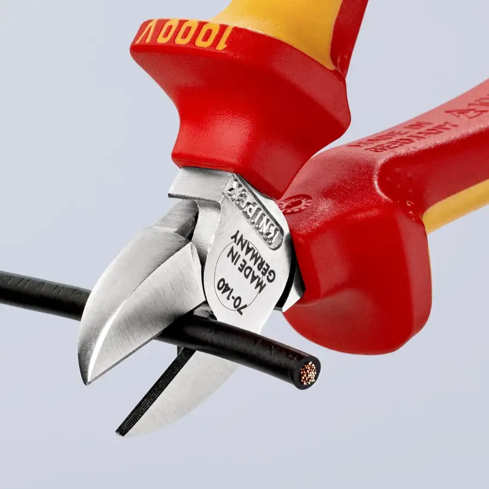 Кусачки боковые хромированные 140 мм Knipex 70 06 140