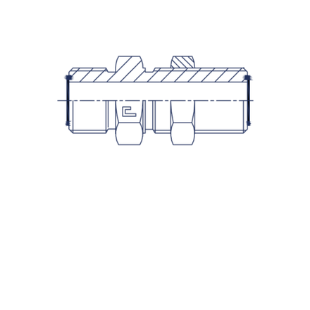 Соединение P D18-20 ORFS 1.3/16" переборочное