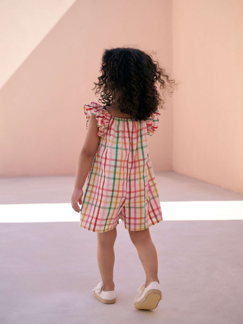 Комбинезон летний для девочки Next E79-489, Белый, Красный, Желтый