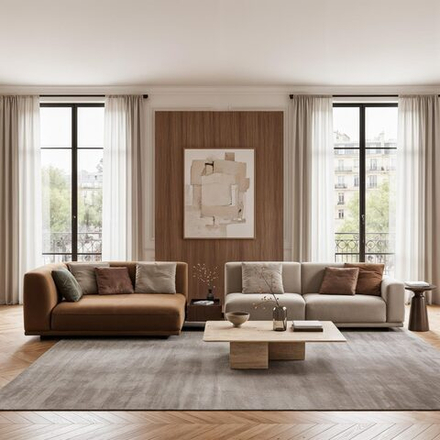 4-х местный нераскладной диван с кушеткой KYOTO KO-14