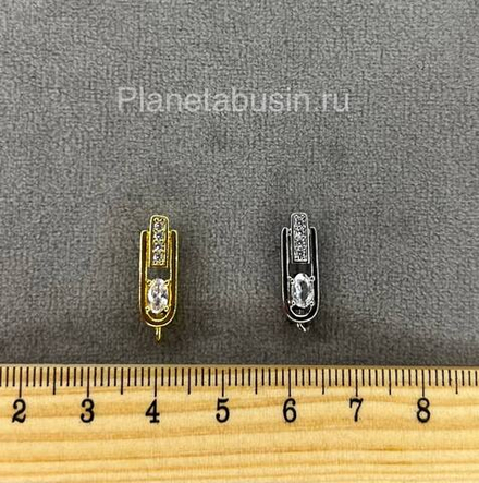 Швензы люкс (Корея) пара с микроцирконами 0556