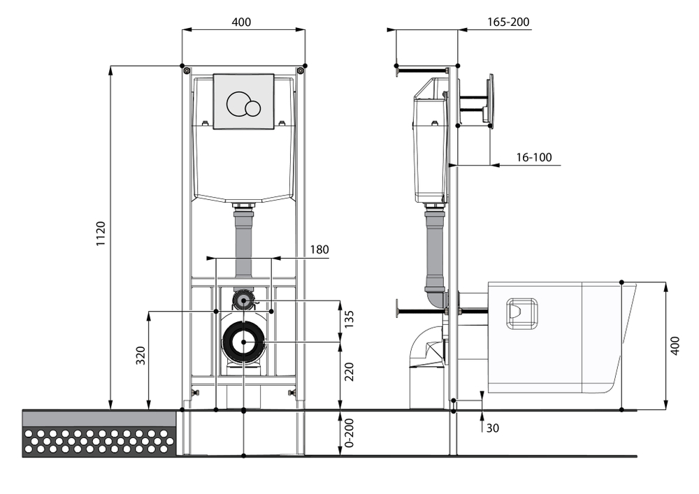 Раковина Santek Клио 60х51 с кронштейнами 1WH501770