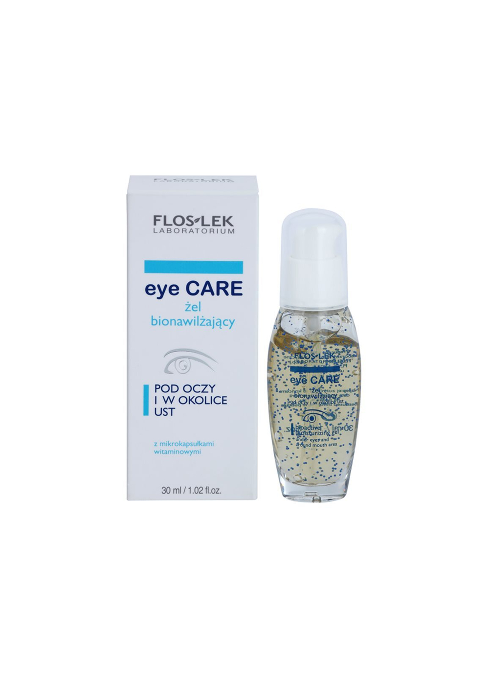 FlosLek Laboratorium Eye Care - биоувлажняющий гель под глаза и вокруг рта /   30  ml  / GTIN 5905043001555