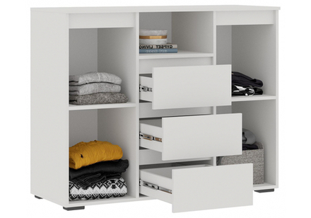 Комод Woodville Элла КМ 01 белый, белый