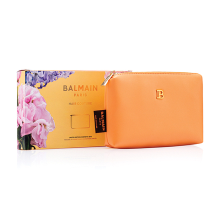 Balmain Hair Couture Косметичка оранжевая Limited edition cosmetic bag SS25