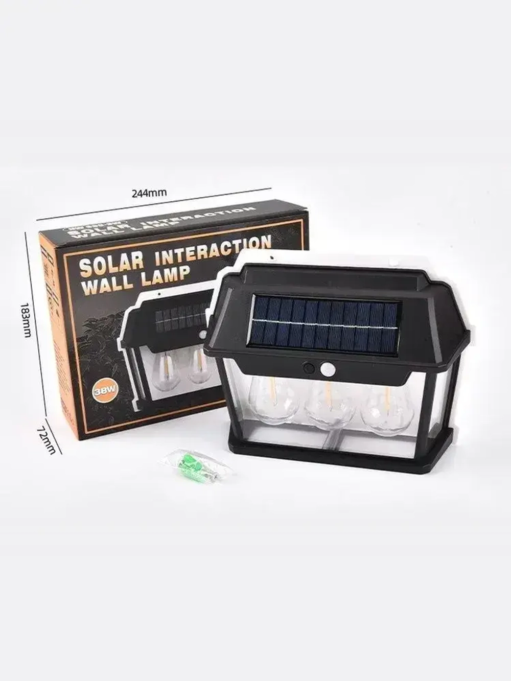 Solar Lamp Уличный светильник, Без цоколя, количество ламп:3шт