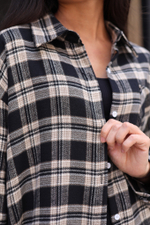 рубашка в крупную клетку