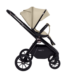 Детская коляска Sweet Baby Vento Black 3 в 1 Beige