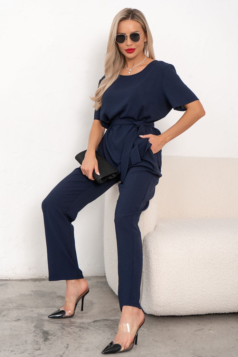 Костюм брючный (синий) К11-90/2 Nikol