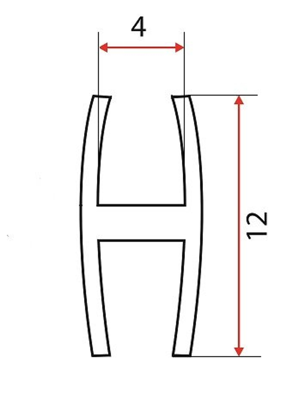 Профиль для соединения ДВП белый 2м