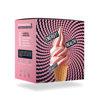 Функциональное питание со вкусом клубничного мороженого , 1 шт