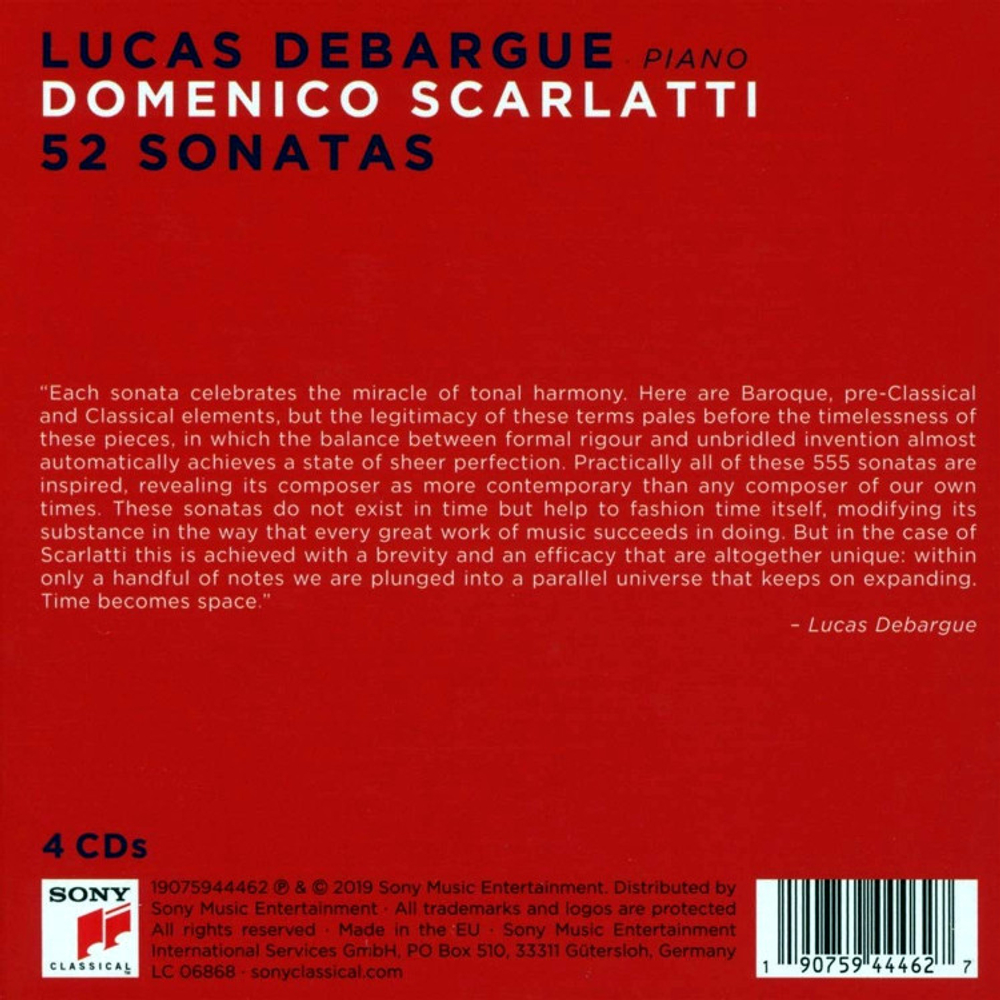 Lucas Debargue / Scarlatti: 52 Sonatas (4CD)