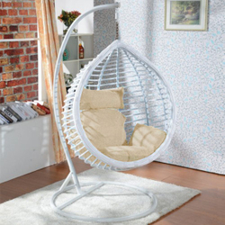 Кресло подвесное шар цвет белый