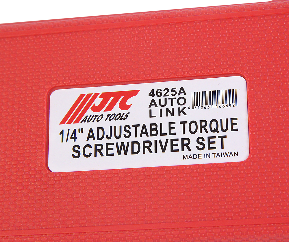 Отвертка динамометрическая 1/4" с набором бит и адаптеров в кейсе JTC